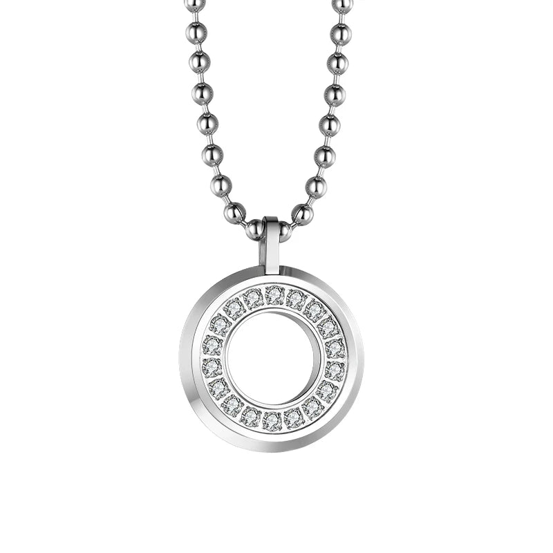 Gold Zircon Ring Necklace