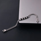Men's Stainless Steel Double Box Link Chain Bracelet