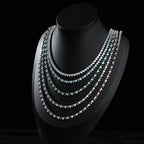 Heart Cubic Zirconia Two-Tone Tennis Chain Necklace