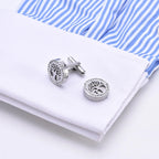 Men's Tree of Life Crystal Cufflinks for Suit Shirts
