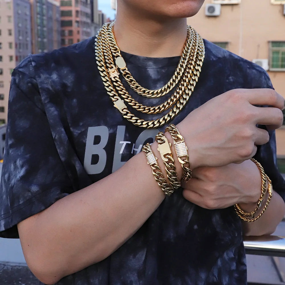 Chunky Miami Cuban Link Bracelet with Polished Finish