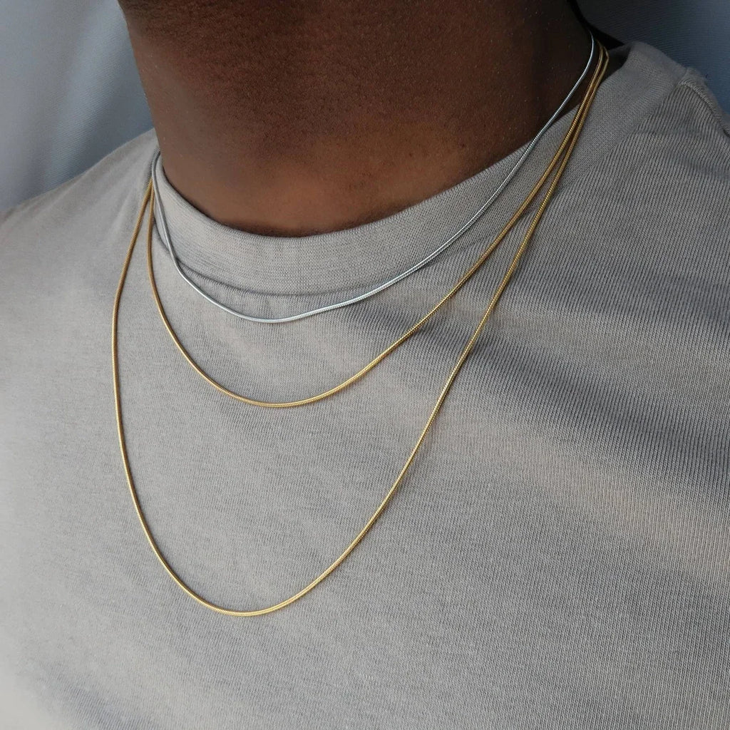 18K Gold Plated Snake Chain Necklace