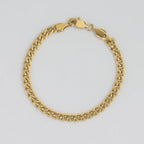Gold Plated Stainless Steel Miami Cuban Link Bracelet