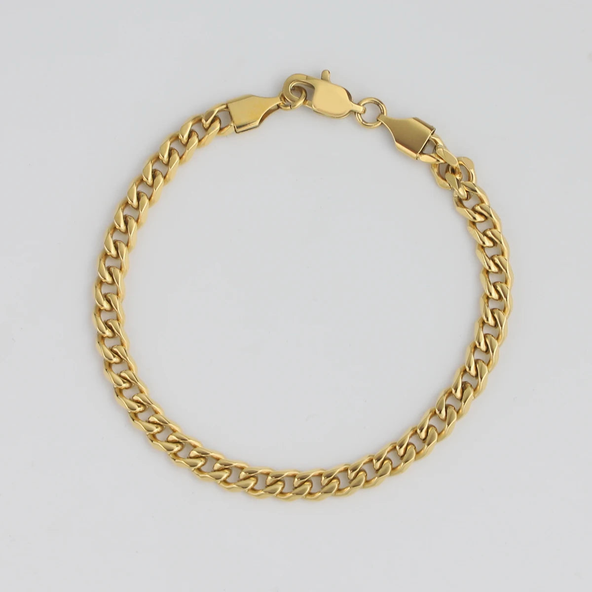 Gold Plated Stainless Steel Miami Cuban Link Bracelet