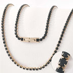 Gold Plated CZ Tennis Chain Necklace for Men