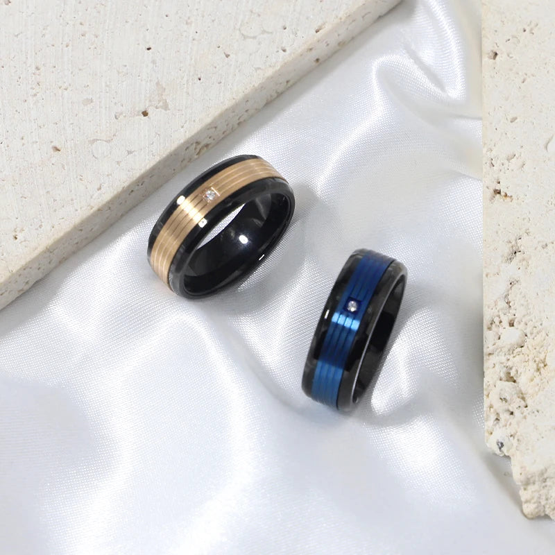 Silver with Crystal Facet-Cut Ring