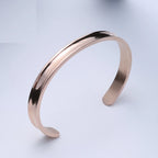 Gold Grooved Cuff Bracelet