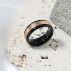 Silver with Crystal Facet-Cut Ring