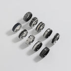 Silver with Crystal Facet-Cut Ring