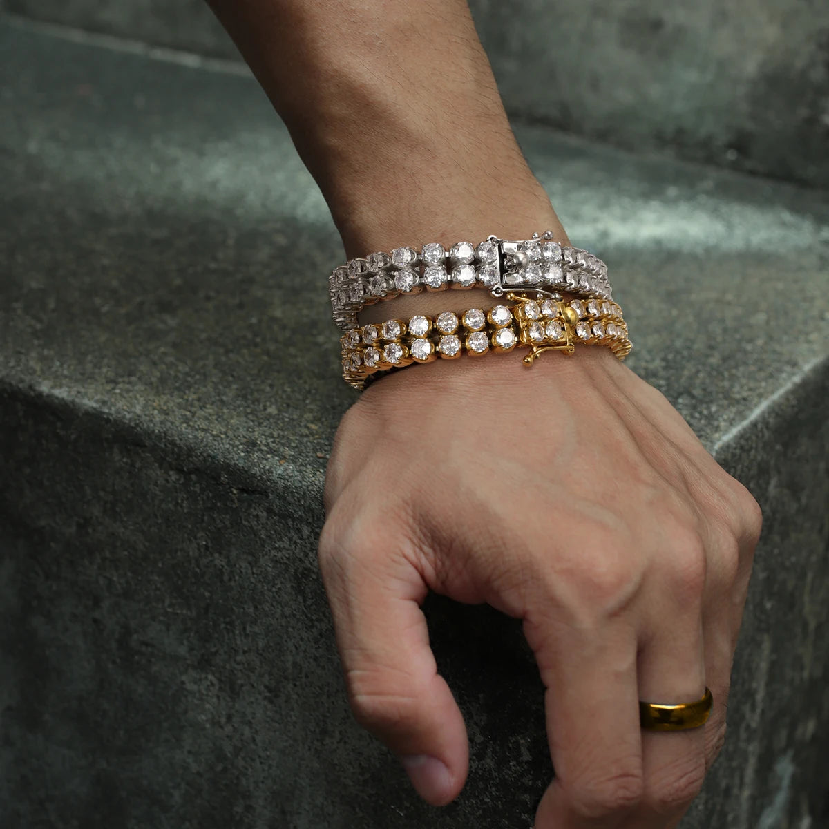 Gold Brilliant Tennis Bracelet