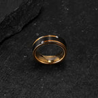 Gold Zirconia Accent Ring