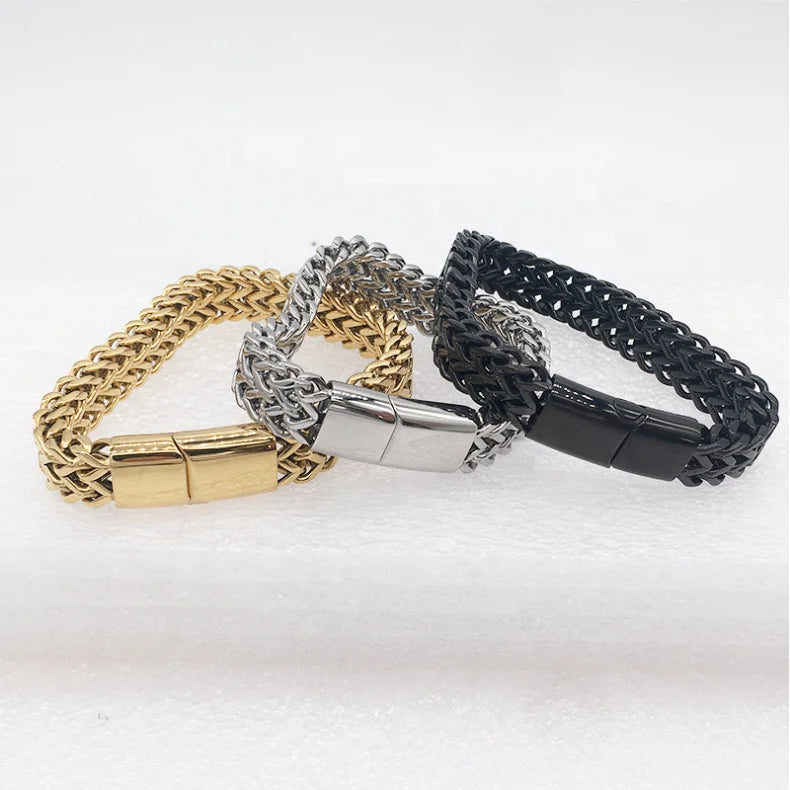Gold Double Cuban Bracelet