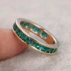 Gold Zircon Crown Ring