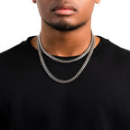 Men's Polished Miami Cuban Link Chain Necklace