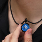 Men's Compass Pendant Necklace with Box Chain