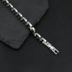 Men's Two-Tone Stainless Steel Link Bracelet