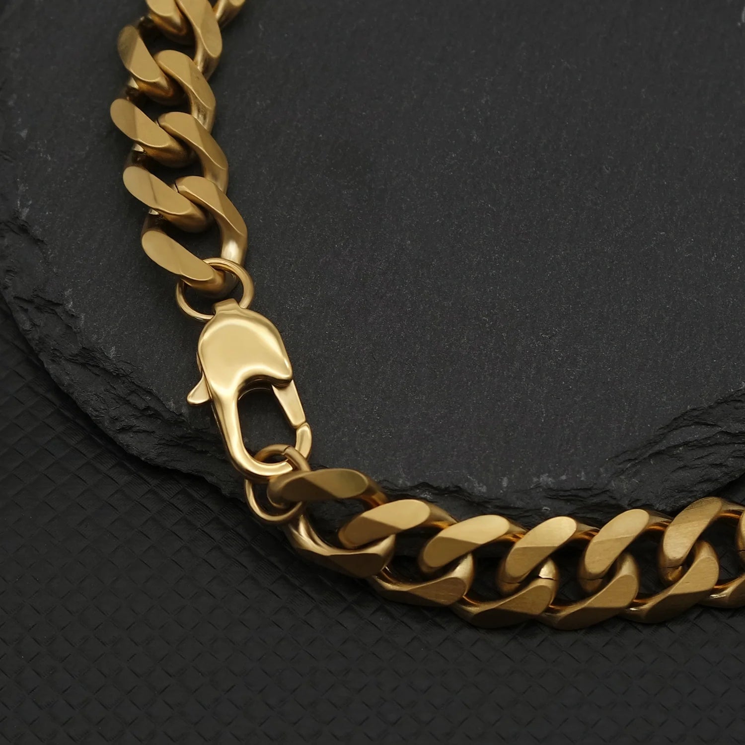 Men's Chunky Gold & Black Cuban Link Chain