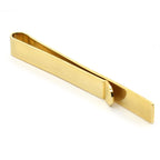Gold Plated Braided Texture Men's Tie Clip