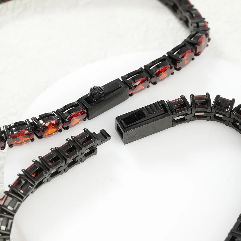 Silver Crystal Tennis Bracelet