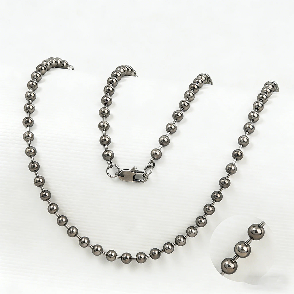 Pure Titanium Ball Chain Necklace