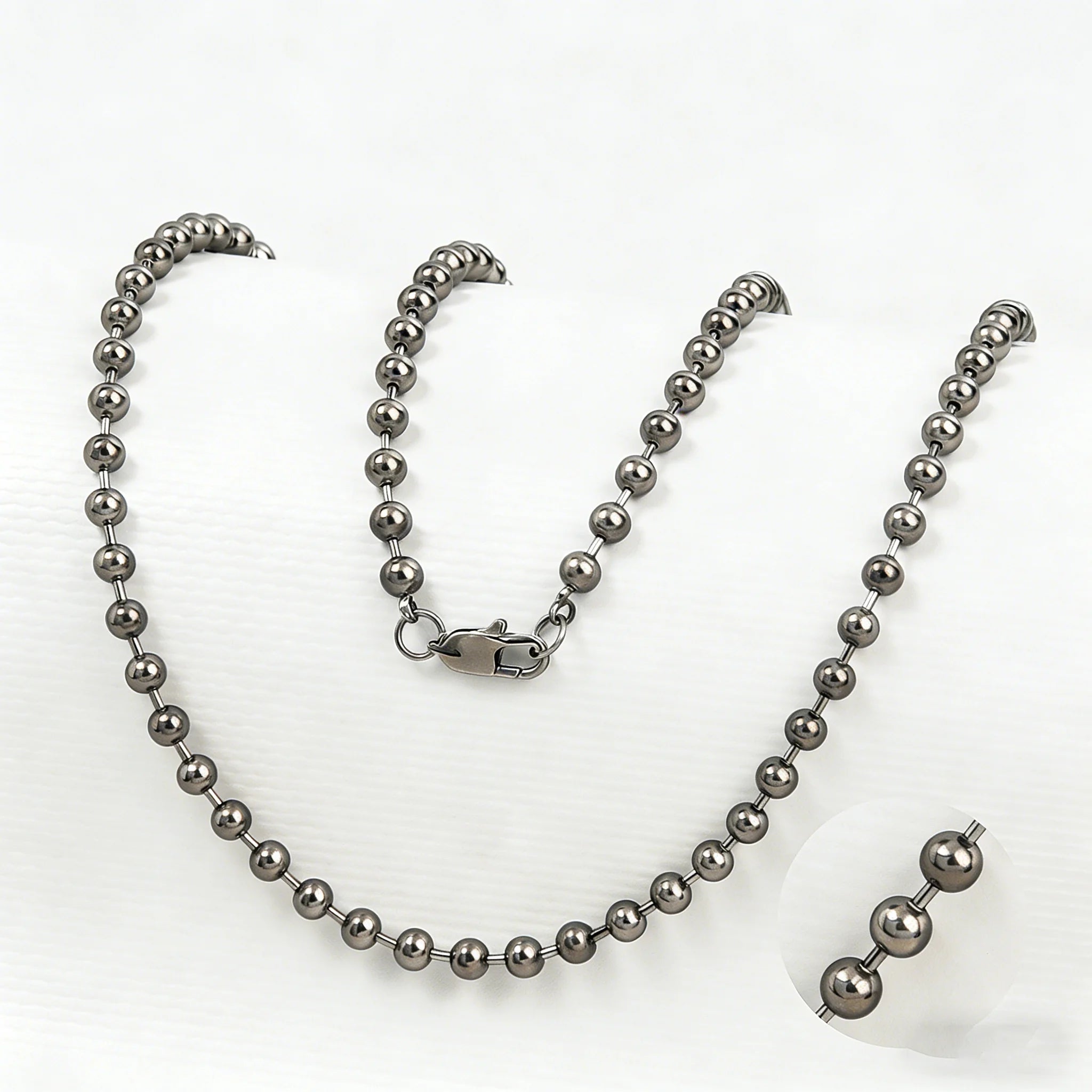 Gold Beaded Ball Necklace