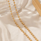 Gold Beaded Ball Necklace II