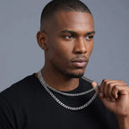 Pure Titanium Miami Cuban Link Chain Necklace