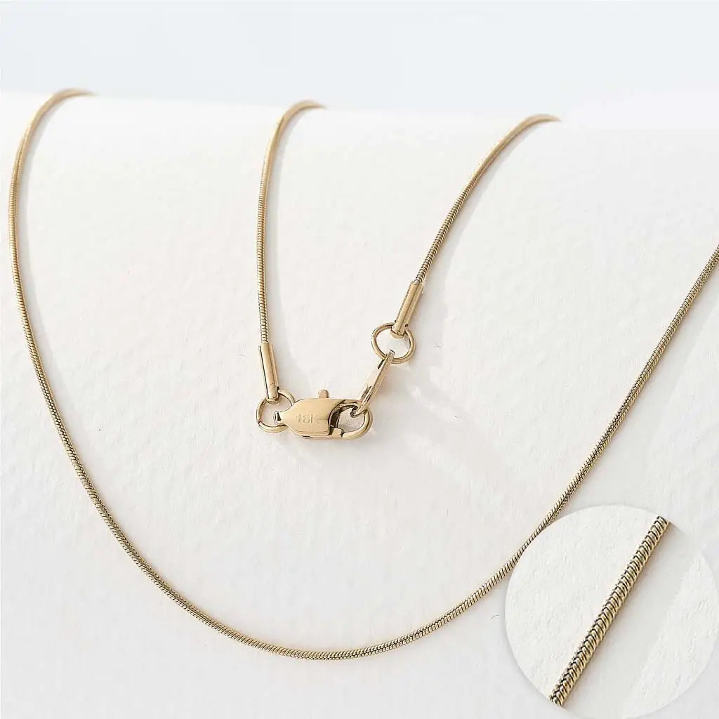 18K Gold Plated Snake Chain Necklace