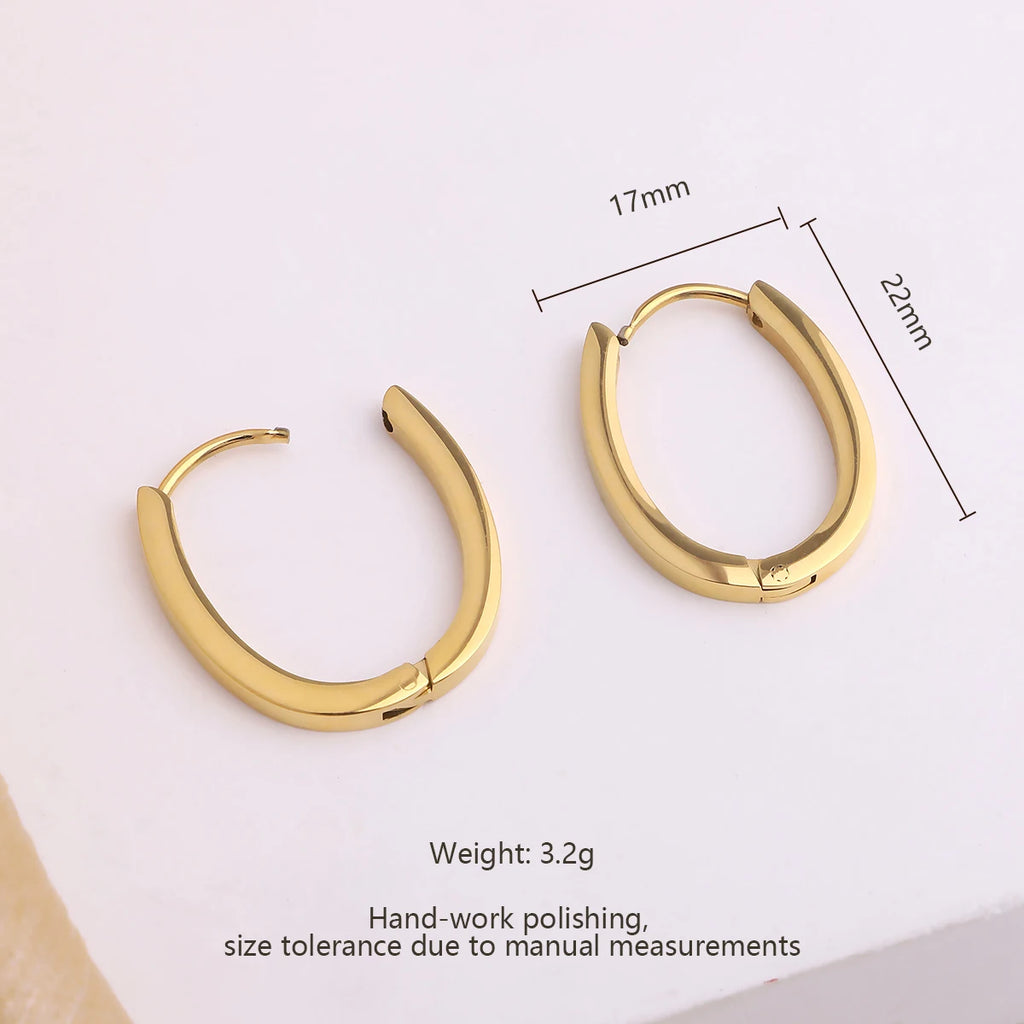 Златни еталонни обеци халки