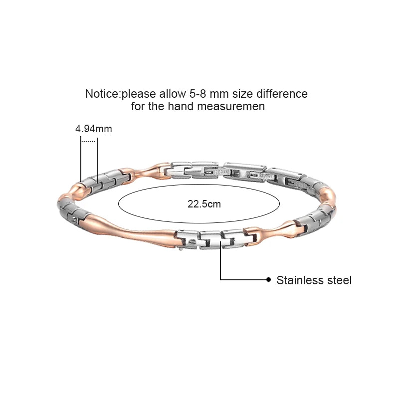 Gold Interlock Screw Bracelet