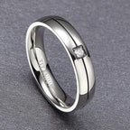 Silver-Tone Bold Band Ring