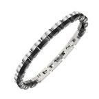 Men's Two-Tone Stainless Steel Link Bracelet