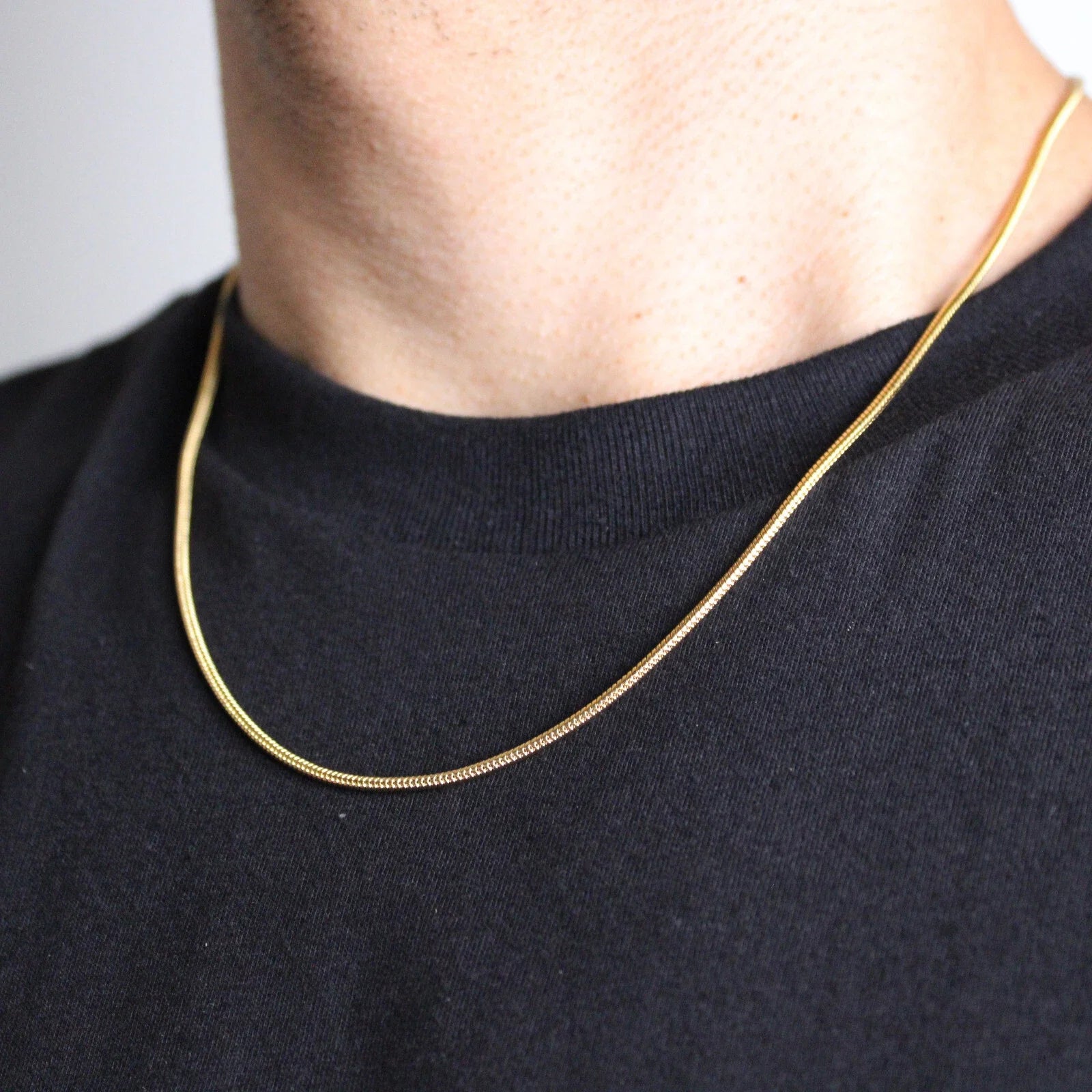 18K Gold Plated Snake Chain Necklace