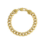 Gold Cuban Link Chain Bracelet for Men