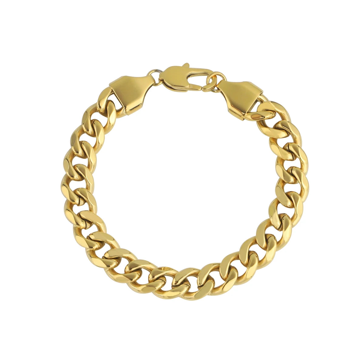 Gold Cuban Link Chain Bracelet for Men