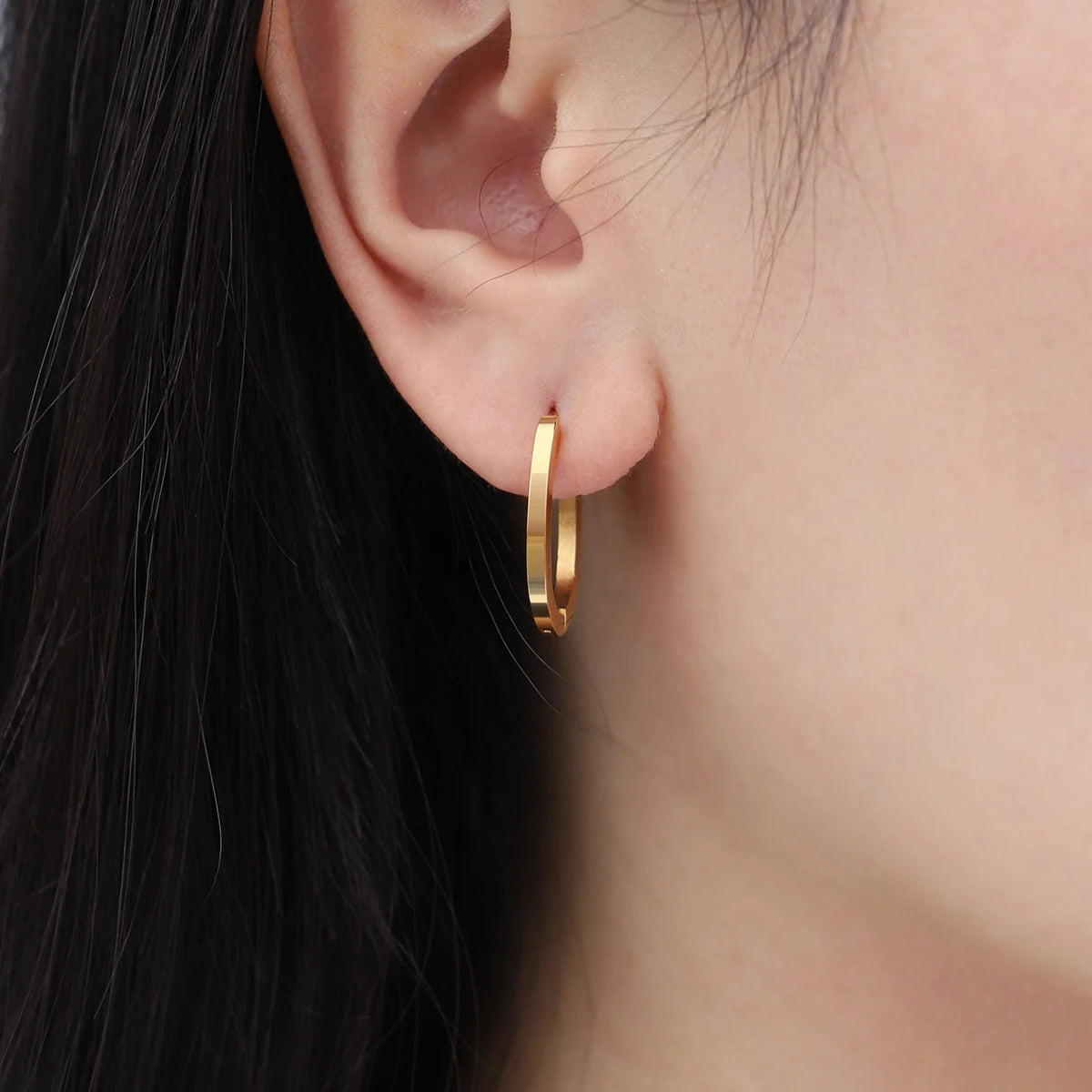 Златни еталонни обеци халки