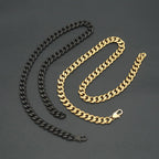 Men's Chunky Gold & Black Cuban Link Chain