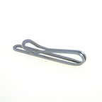 Polished Silver Minimalist Tie Clip for Suits