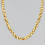 Gold-Tone Stainless Steel Miami Cuban Link Chain
