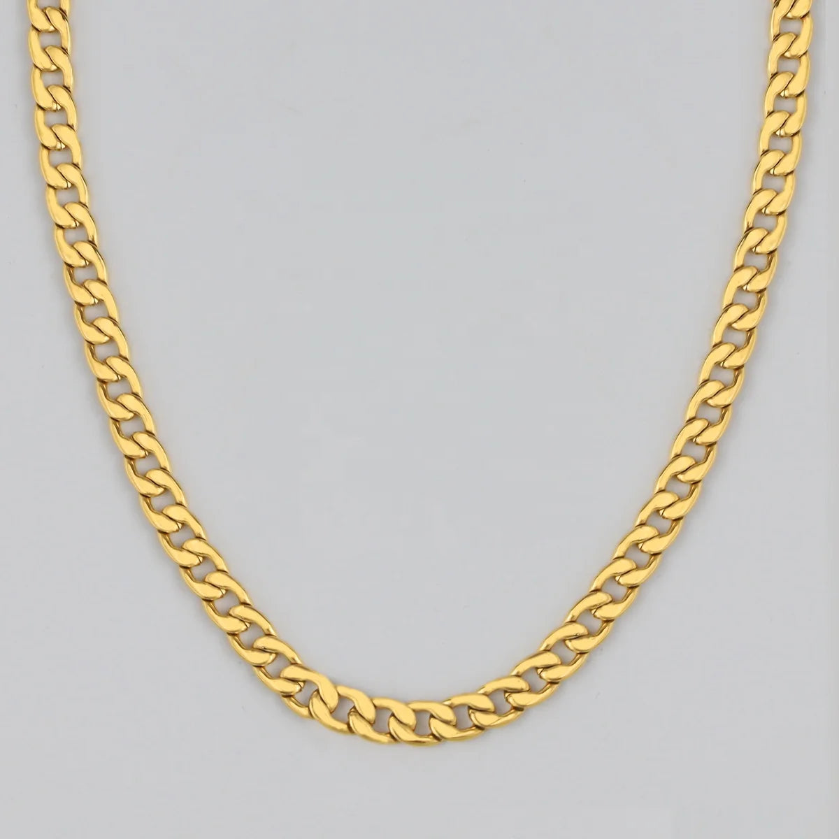 Gold-Tone Stainless Steel Miami Cuban Link Chain