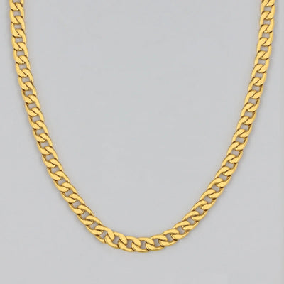 18K Gold Plated Cuban Link Chain 3-11mm