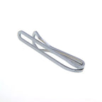 Polished Silver Minimalist Tie Clip for Suits