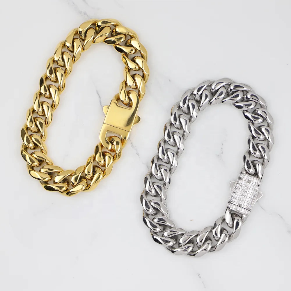 Gold Cuban Link Bracelet