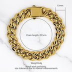 Chunky Miami Cuban Link Bracelet with Polished Finish