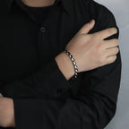 Men's Two-Tone Stainless Steel Link Bracelet