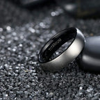 Silver-Tone Built Band Ring