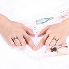 Silver-Tone Built Band Ring