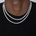 Iced Out Tennis Chain Cubic Zirconia Necklace