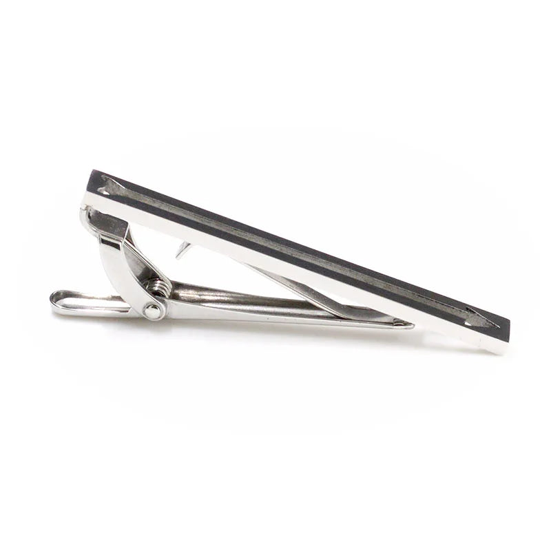 Polished Silver Arrow Motif Tie Clip