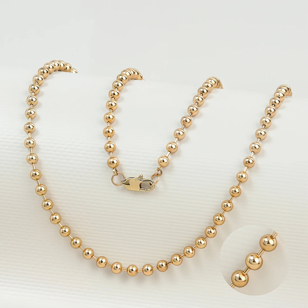 Gold Beaded Ball Necklace II